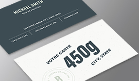 Cartes triple epaisseur